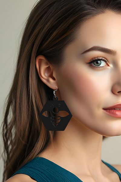 oalpo Minimalist Black Lightweight Earrings – Ideal for Everyday and Elegant Style