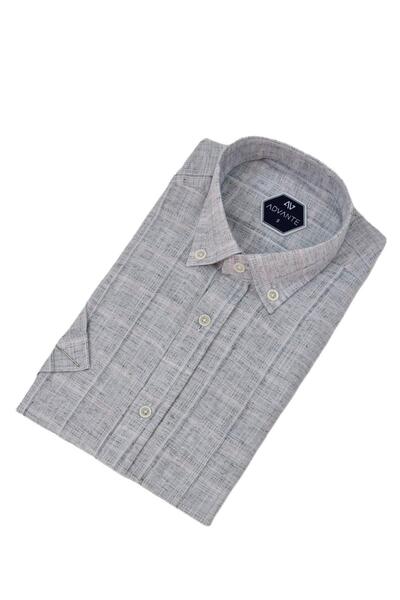 ADVANTE Чоловіча класична сорочка з одним кишенею та короткими рукавами BGL-ST04556