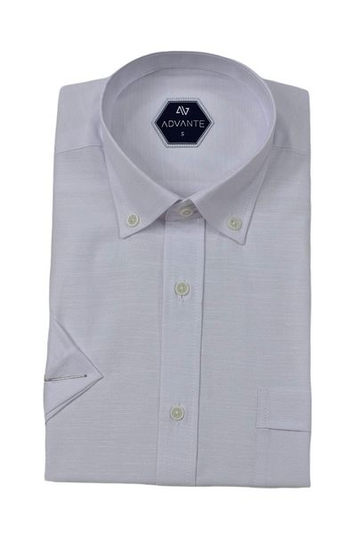 ADVANTE Men's Classic Single Pocket Short Sleeve Shirt Bgl-St04554