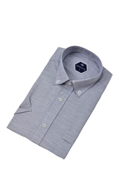 ADVANTE Чоловіча класична сорочка з одним кишенею та короткими рукавами BGL-ST04554