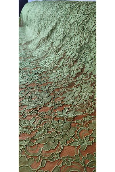 River Fabrics Isabel Lace Khaki