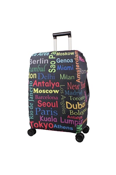 Bagacar Şehirler Büyük Boy Valiz Için Valiz Kılıfı