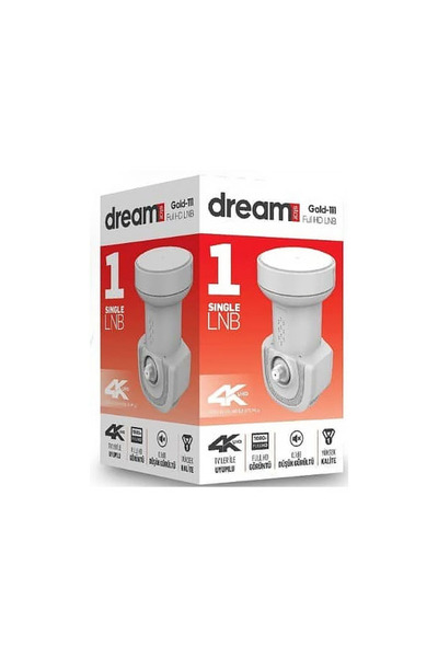 Dreamstar Tekli Profesyonel LNB 4K Full HD Uydu Anten Çanak