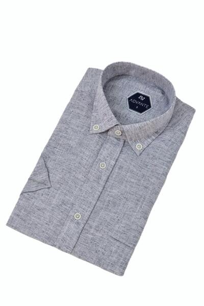 ADVANTE Чоловіча класична сорочка з одним кишенею та короткими рукавами BGL-ST04557