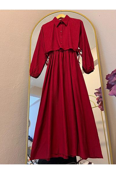 PALME D'OR Women Strawberry Fabric Bolero Dress with Dress