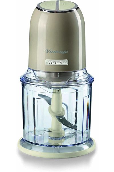 ARIETE 400W Vintage Chopper Beige 2-speed chopper, 2 buttons and 4 stainless steel blades.