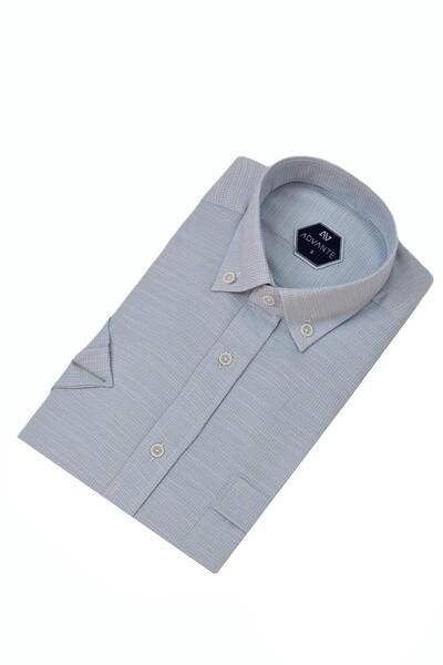 ADVANTE Чоловіча класична сорочка з одним кишенею та короткими рукавами BGL-ST04559