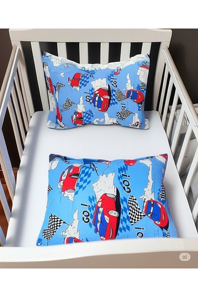 Belsina Home Patterned 2 Baby Pillow with Cover 35X45 cm