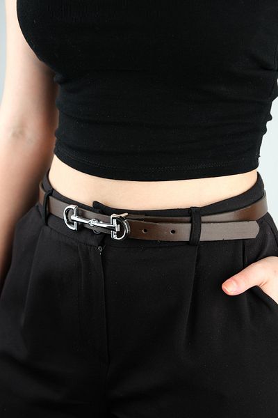 Jack Ferrero 100 cm Leather Belt with Women's Buckle