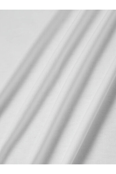 Pink Sky Unisex Cotton White Oversize "Hi" Printed Crew Neck Comfortable T-Shirt