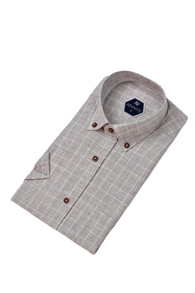 ADVANTE Men's Classic Single Pocket Short Sleeve Shirt Bgl-St04555