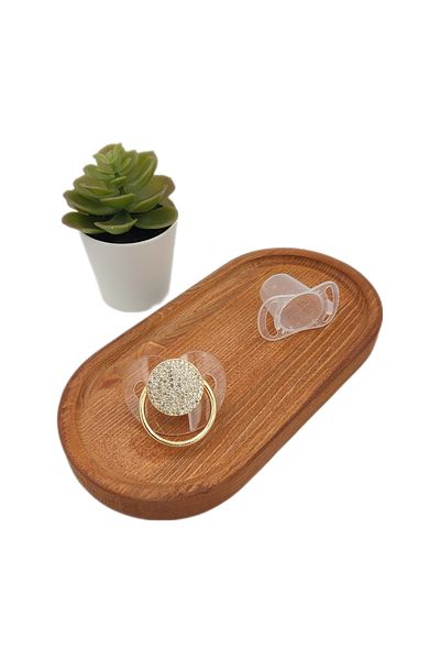 Serap Yılmaz Sahi Coated Crystal Stone Silicone Palate Baby Pacifier (0-6 Months) - 0227