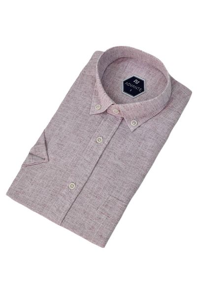 ADVANTE Men's Classic Single Pocket Short Sleeve Shirt Bgl-St04557
