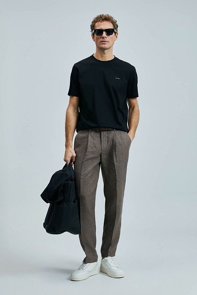 Lufian Мъжка тениска Bran Black 111020262