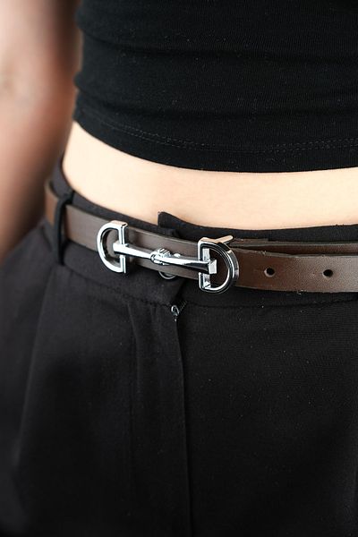 Jack Ferrero 100 cm Leather Belt with Women's Buckle