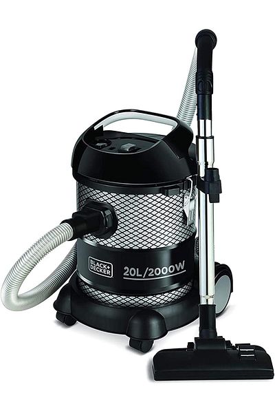 Black&Decker Barrel/Drum Vacuum Cleaner, 2000W, 20L Large Capacity Blower Function Multiple Accessories BV2000-B5