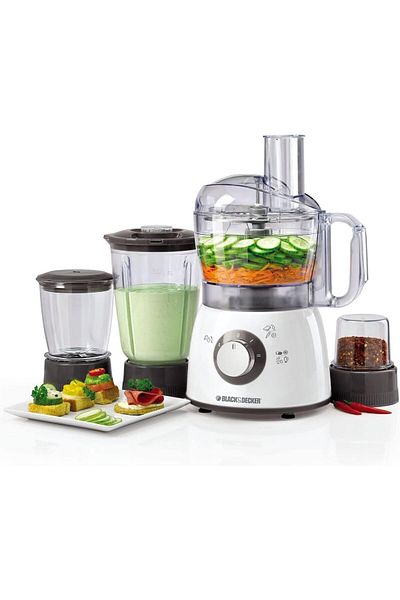 Black&Decker Black & Decker 400W Food Processor With Blender Mincer & Grinder Fx400Bmg-B5 , Medium