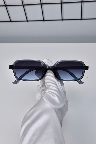 LOOKUP NEW 49-19-145 Ekartman Unisex Women Men Uv400 Protect Bone Rectangle Square Mii Sunglasses