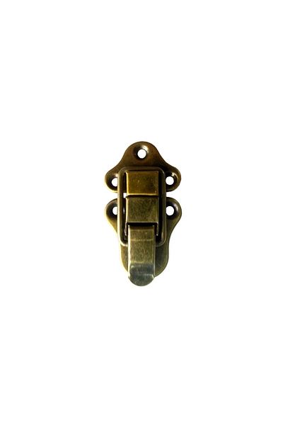 Belle Fusion Coffer, Box Clip, Front Lock - 72X40Mm, Antique, 100 Pcs