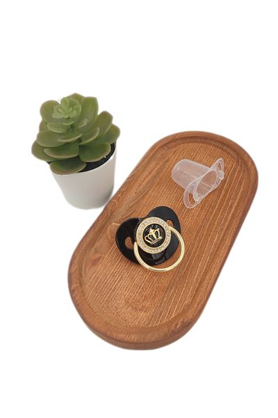 Serap Yılmaz Sahi Coated Crystal Stone Silicone Palate Baby Pacifier (0-6 Months) - 0213