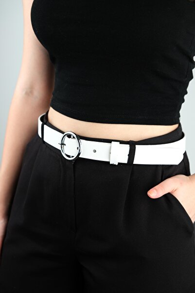 Jack Ferrero KADIN TOKALI 100 CM DERİ KEMER