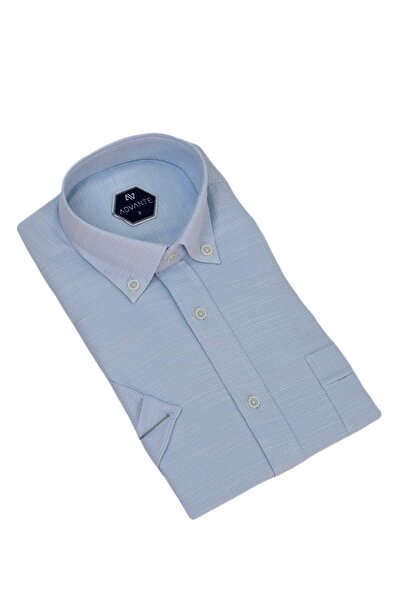 ADVANTE Чоловіча класична сорочка з одним кишенею та короткими рукавами BGL-ST04559