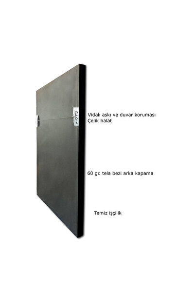 Tablosan Yağlı Boya Dokulu Tablo Sokakta Çiçekçiler Altın Çerçeveli