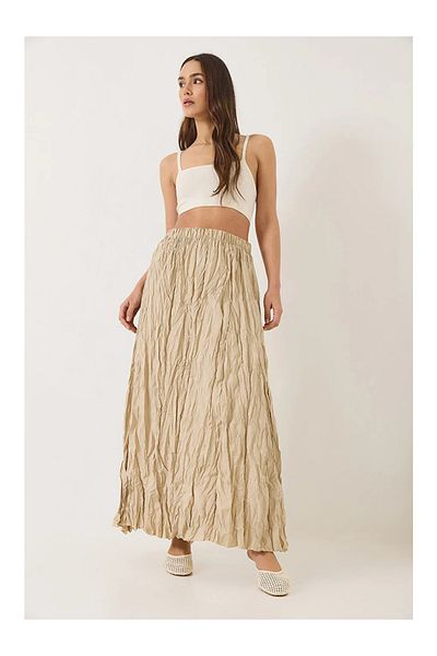 MB-MODA BİZİMLE Fusta neagră Crush pentru femei