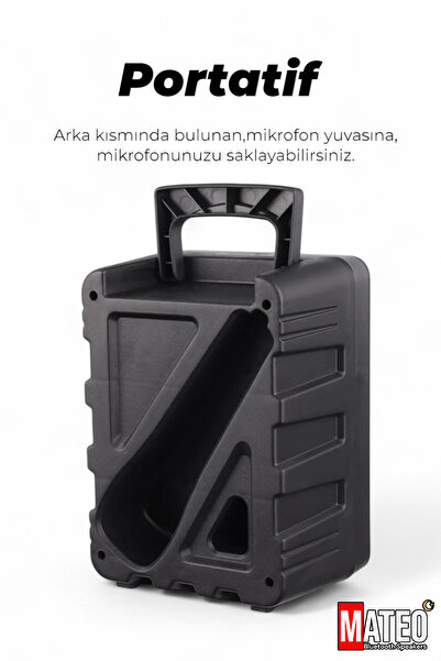 MATEO Bluetooth Hoparlör | RGB Işıklı | Mikrofonlu | USB TF FM Destekli | 5W Ses Bombası 🔊