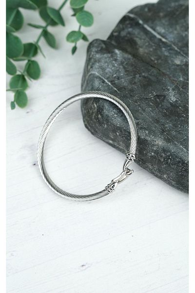Jack Ferrero Steel Color Throwable Men's Bracelet