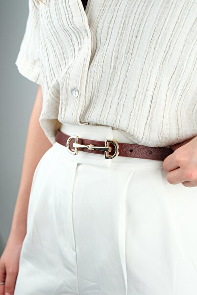 Jack Ferrero KADIN TOKALI 100 CM DERİ KEMER