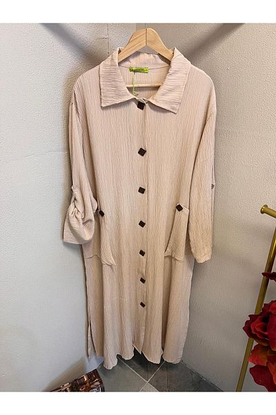 PALME D'OR Women's Wrinkled Wooden Buttoned Cap