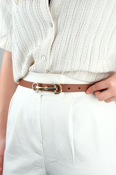 Jack Ferrero 100 cm Leather Belt with Women's Buckle