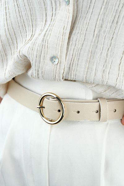 Jack Ferrero 100 cm Leather Belt with Women's Buckle