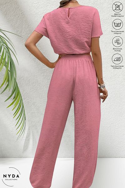 Nyda Collections Women's Bürümcük Crop Pants Set