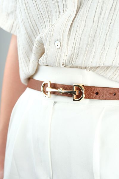 Jack Ferrero 100 cm Leather Belt with Women's Buckle