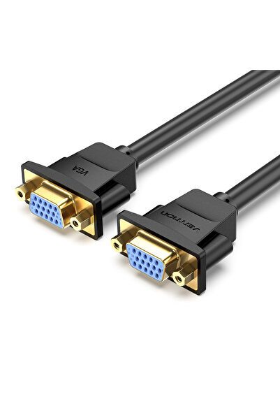 Vention كابل تمديد VGA أنثى إلى أنثى بطول 1 متر، أسود