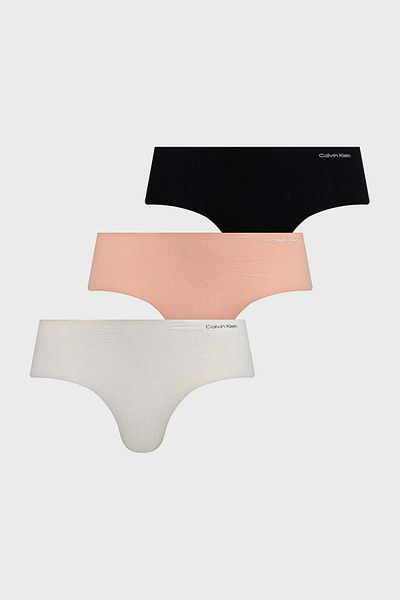 Calvin Klein With Logo Seamless 3 Pack Panties 000Qd3559Ewam Panty 000Qd3559E Wam