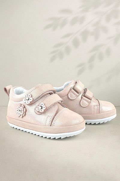 Rakerplus Limpo Genuine Leather Powder Anatomical Baby Girl First Step Shoes