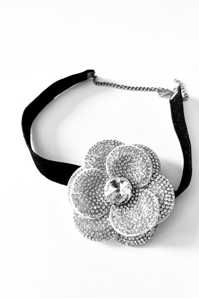 LIVOSH قلادة طوق بحجر لامع