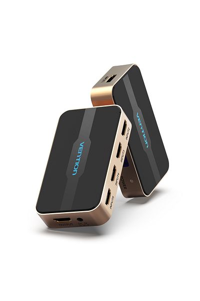 Vention HDMI Switcher 5 In 1 Out Gold