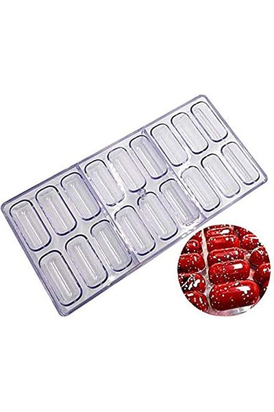Generic Chocolate Moulds Sweet Candy DIY Mold 21 Diamond Shaped Clear Plastic