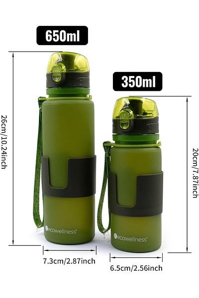 Generic Leikefitness Sports Water Bottles BPA Free Leak Proof Plastic Bottle Volume Marked with Comfortable