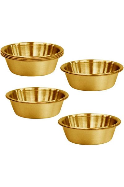 Generic KASTWAVE Stainless Steel Sauce Dish, Seasoning Dishes, Premium Sushi Dipping Bowl Saucers, Metal Ra