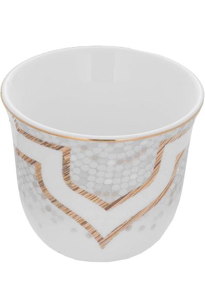 Generic ALSAIF 12-Pieces Arabian Coffee Cups Set made of Porcelain, ideal for serving coffee at various eve