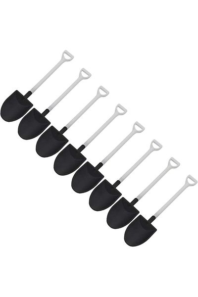 Generic Z ZICOME Novelty Disposable Plastic Shovel Shape Dessert Spoon, Set of 50