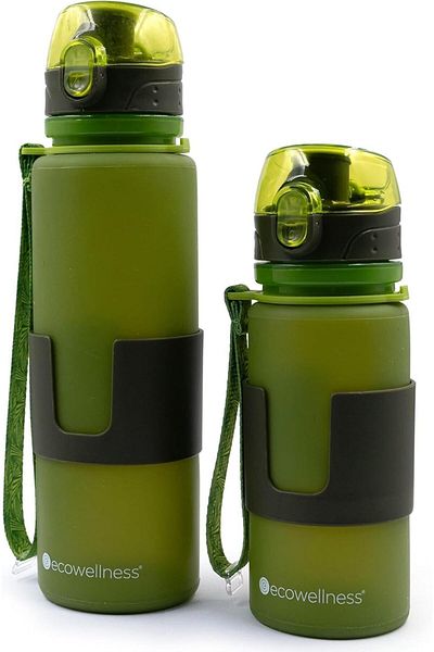 Generic Leikefitness Sports Water Bottles BPA Free Leak Proof Plastic Bottle Volume Marked with Comfortable