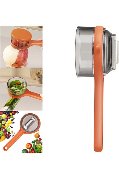 Generic Peeler With Container, Fruit And Vegetable Julienne Peeler With Container For Kitchen