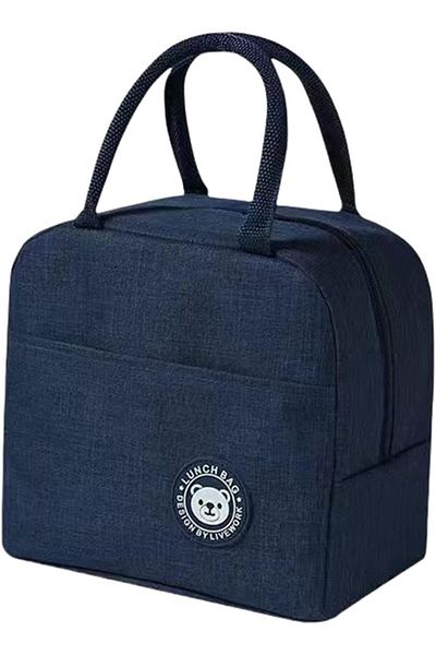 Generic Lunch Box Bag, Thermos Lunch Bag for Kids School Picnic Bag Tiffin Bag for Kids Men Small Lunch Pou