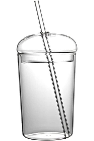 Generic Tofficu Straw Water Bottle Wide Mouth Smoothie Cups Drinking with Portable Cup Large Capacity Cup G
